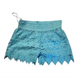 Day & Night Embroidered Blue Shorts Size Medium